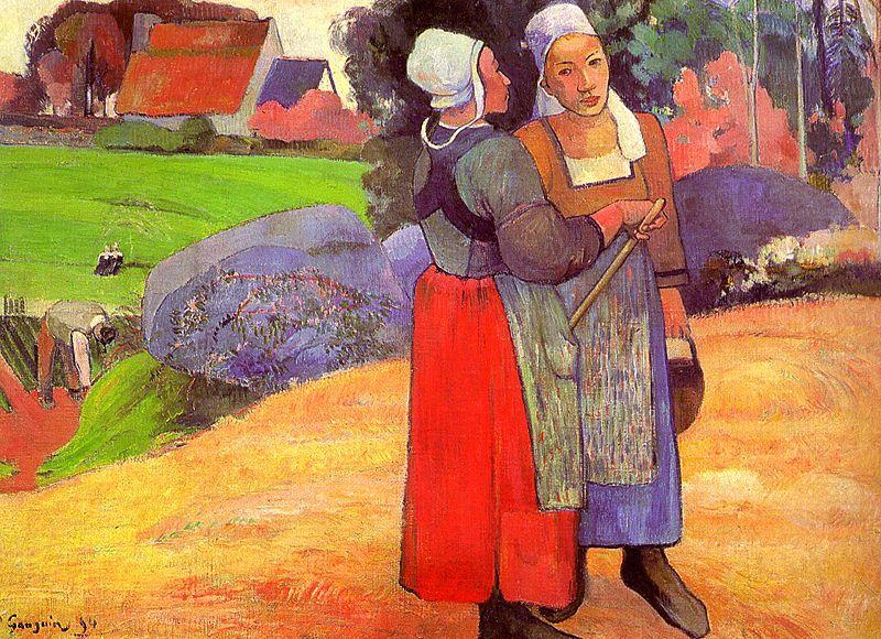 Paul Gauguin Breton Peasants china oil painting image